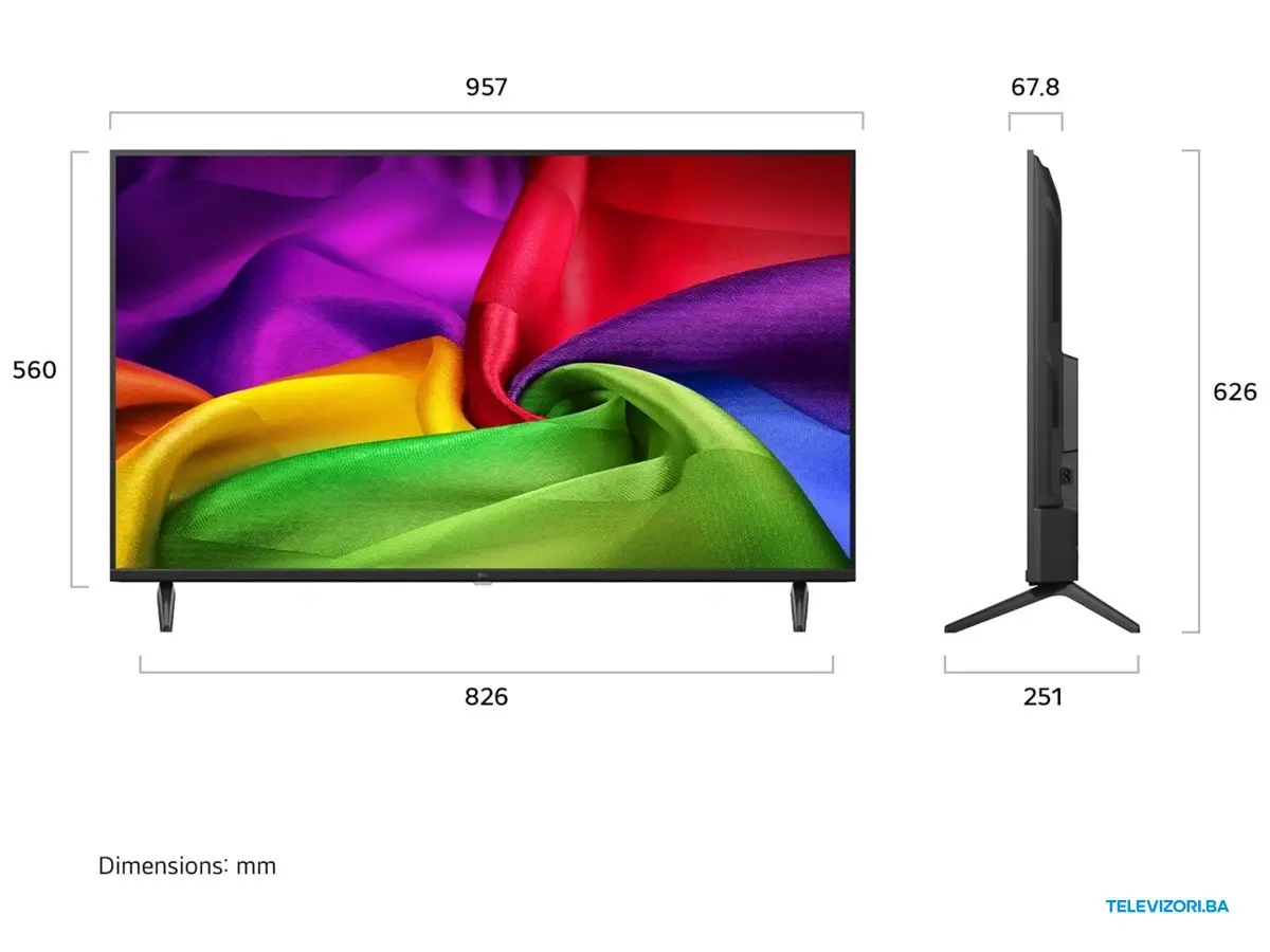 43″ LG 4K UHD NANO Smart TV 43NU800B3LC